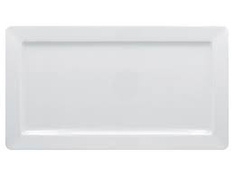 Fuente degustación rectangular llana